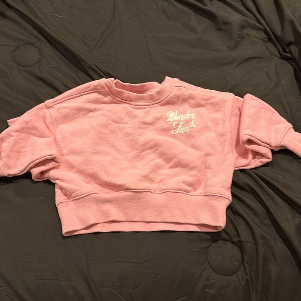 Pink Girls Zara sweater size 6-7Y